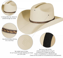 Load image into Gallery viewer, Sand Stallion Cowboy Hat For Men &amp; Women Straw

