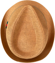 Load image into Gallery viewer, Tan Fedora Red Green Band For Men &amp; Women
