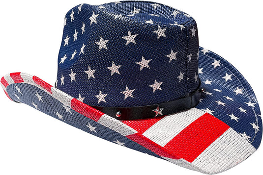 American Patriot Flag 4th of July United States Cowboy Hat